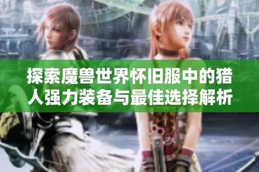 探索魔兽世界怀旧服中的猎人强力装备与最佳选择解析