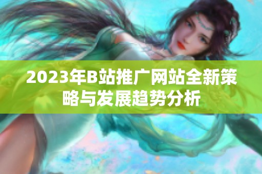 2023年B站推广网站全新策略与发展趋势分析