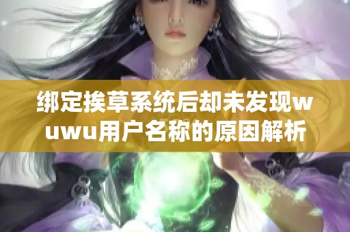 绑定挨草系统后却未发现wuwu用户名称的原因解析