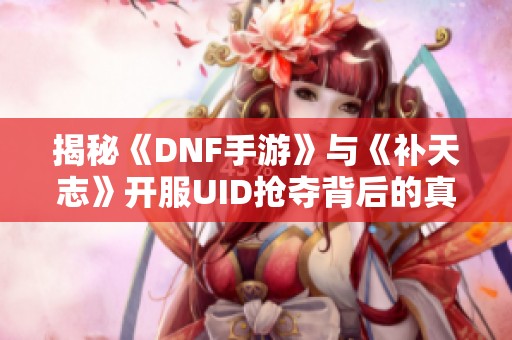 揭秘《DNF手游》与《补天志》开服UID抢夺背后的真相与策略
