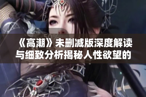 《高潮》未删减版深度解读与细致分析揭秘人性欲望的多重层面