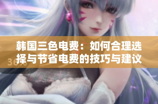 韩国三色电费：如何合理选择与节省电费的技巧与建议
