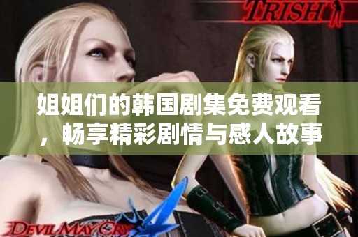 姐姐们的韩国剧集免费观看，畅享精彩剧情与感人故事
