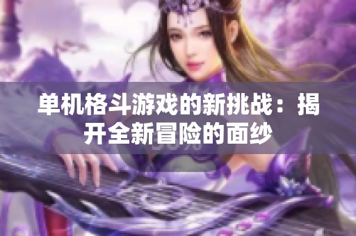 单机格斗游戏的新挑战：揭开全新冒险的面纱