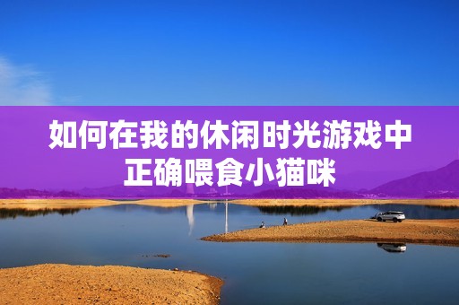 如何在我的休闲时光游戏中正确喂食小猫咪