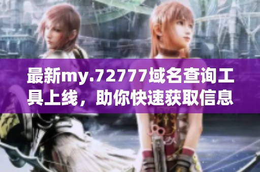 最新my.72777域名查询工具上线，助你快速获取信息
