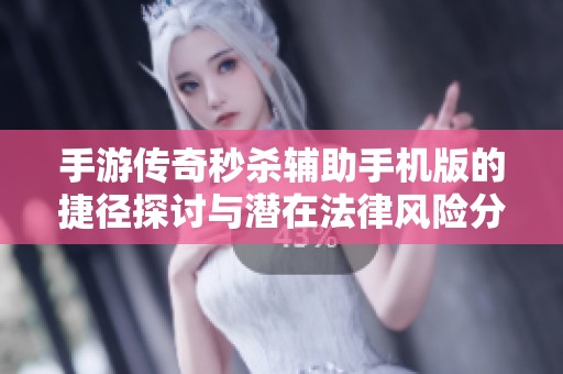 手游传奇秒杀辅助手机版的捷径探讨与潜在法律风险分析