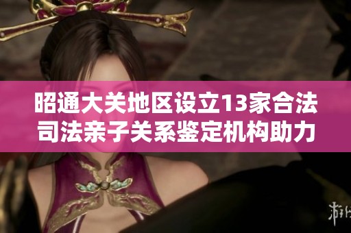 昭通大关地区设立13家合法司法亲子关系鉴定机构助力家庭事务处理