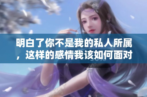 明白了你不是我的私人所属，这样的感情我该如何面对