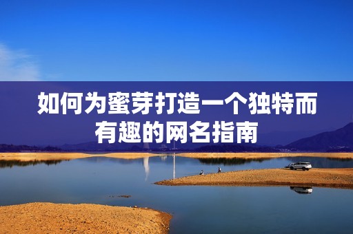 如何为蜜芽打造一个独特而有趣的网名指南