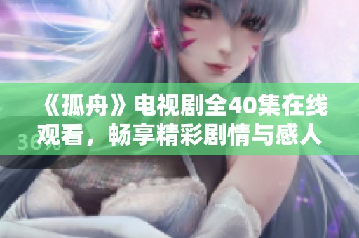《孤舟》电视剧全40集在线观看，畅享精彩剧情与感人故事