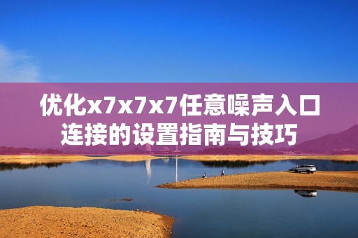 优化x7x7x7任意噪声入口连接的设置指南与技巧