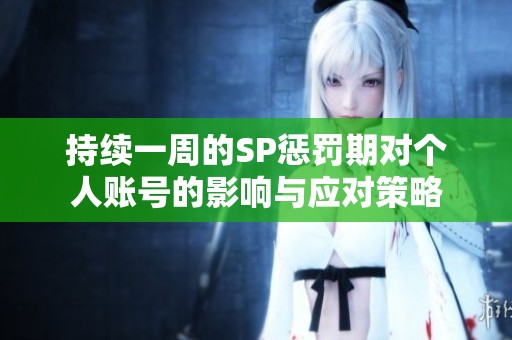 持续一周的SP惩罚期对个人账号的影响与应对策略