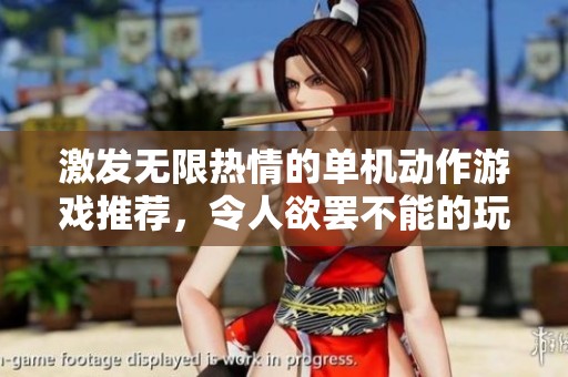 激发无限热情的单机动作游戏推荐，令人欲罢不能的玩法体验