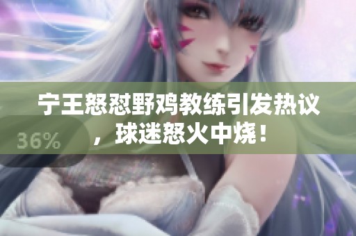 宁王怒怼野鸡教练引发热议，球迷怒火中烧！