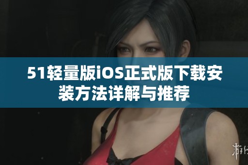 51轻量版iOS正式版下载安装方法详解与推荐