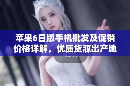 苹果6日版手机批发及促销价格详解，优质货源出产地介绍