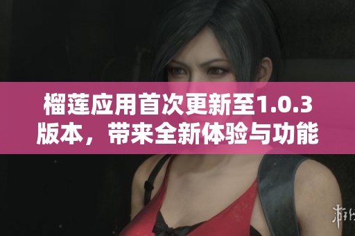 榴莲应用首次更新至1.0.3版本，带来全新体验与功能解析