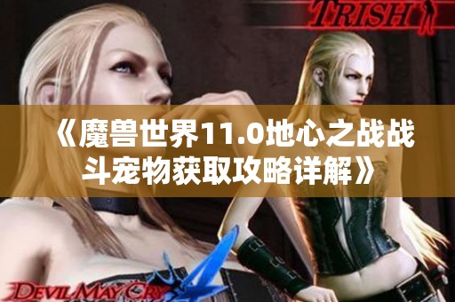 《魔兽世界11.0地心之战战斗宠物获取攻略详解》