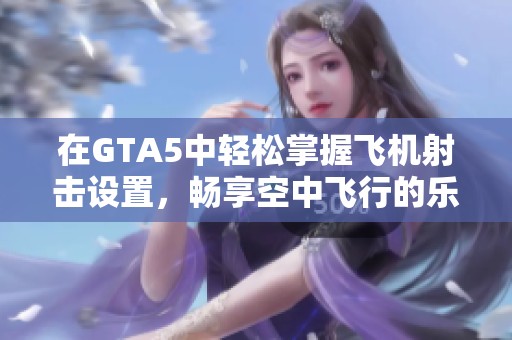 在GTA5中轻松掌握飞机射击设置，畅享空中飞行的乐趣与技巧