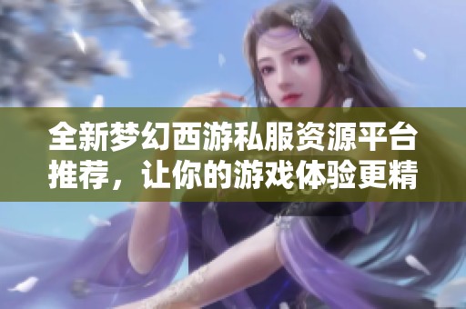 全新梦幻西游私服资源平台推荐，让你的游戏体验更精彩！