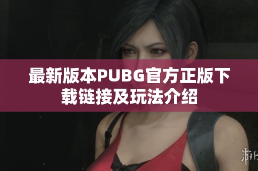 最新版本PUBG官方正版下载链接及玩法介绍