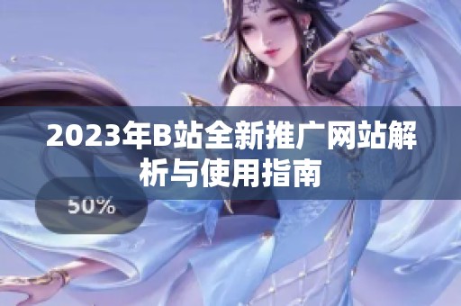 2023年B站全新推广网站解析与使用指南