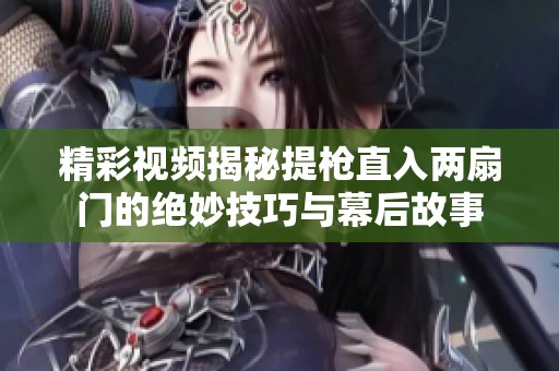 精彩视频揭秘提枪直入两扇门的绝妙技巧与幕后故事