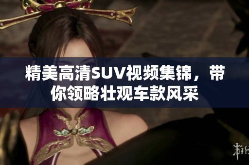 精美高清SUV视频集锦，带你领略壮观车款风采