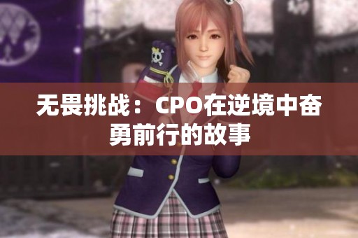 无畏挑战：CPO在逆境中奋勇前行的故事