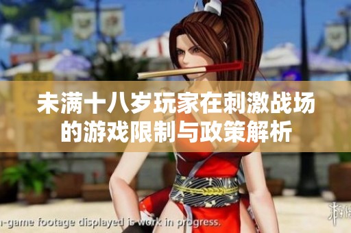 未满十八岁玩家在刺激战场的游戏限制与政策解析