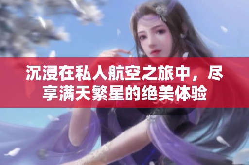 沉浸在私人航空之旅中，尽享满天繁星的绝美体验