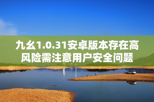 九幺1.0.31安卓版本存在高风险需注意用户安全问题