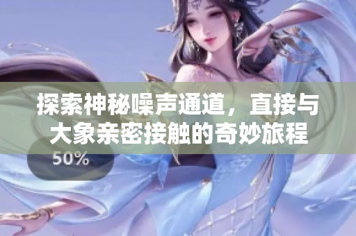 探索神秘噪声通道，直接与大象亲密接触的奇妙旅程