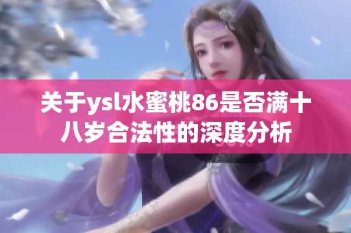 关于ysl水蜜桃86是否满十八岁合法性的深度分析