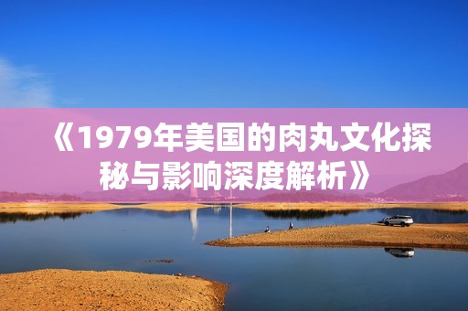 《1979年美国的肉丸文化探秘与影响深度解析》