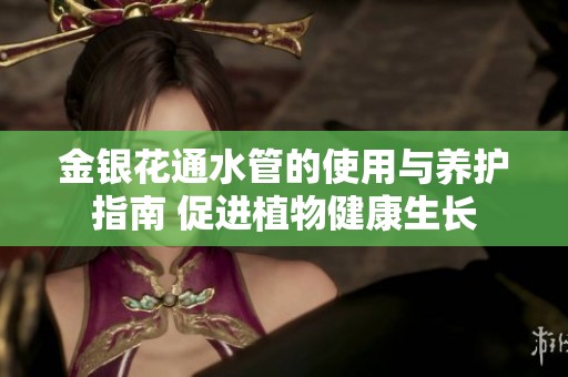 金银花通水管的使用与养护指南 促进植物健康生长