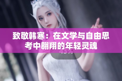 致敬韩寒：在文学与自由思考中翱翔的年轻灵魂