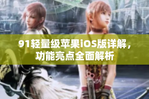 91轻量级苹果iOS版详解，功能亮点全面解析
