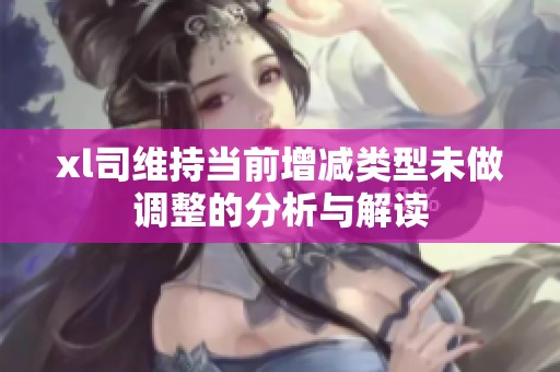 xl司维持当前增减类型未做调整的分析与解读