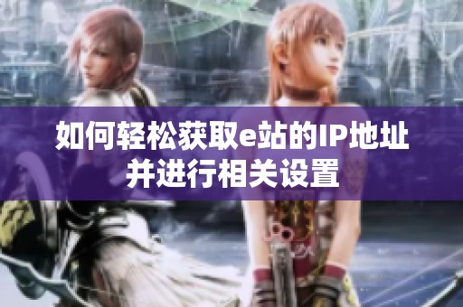 如何轻松获取e站的IP地址并进行相关设置