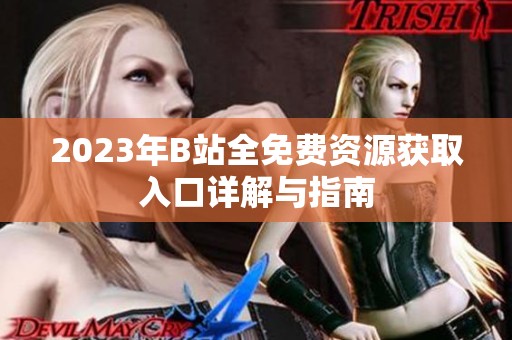 2023年B站全免费资源获取入口详解与指南