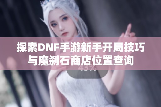 探索DNF手游新手开局技巧与魔刹石商店位置查询