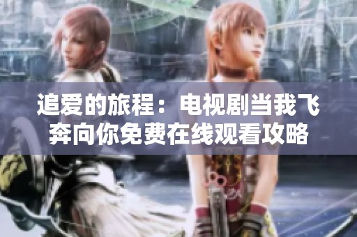 追爱的旅程：电视剧当我飞奔向你免费在线观看攻略