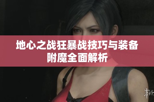 地心之战狂暴战技巧与装备附魔全面解析