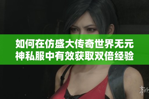 如何在仿盛大传奇世界无元神私服中有效获取双倍经验的方法