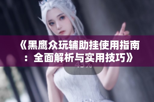 《黑鹰众玩辅助挂使用指南：全面解析与实用技巧》