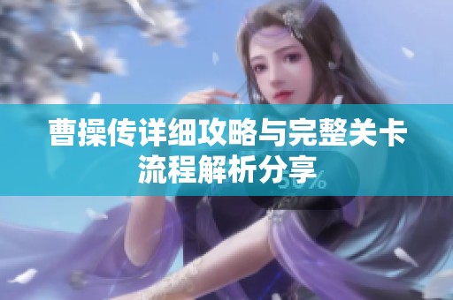 曹操传详细攻略与完整关卡流程解析分享