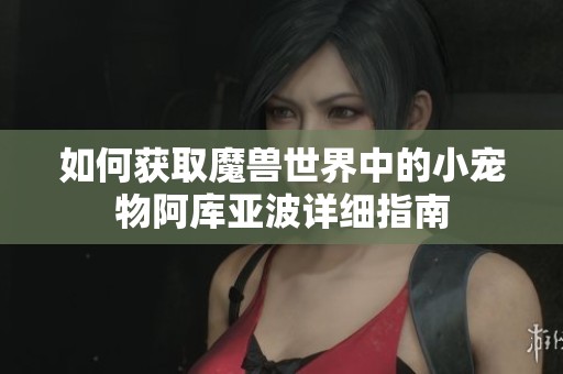 如何获取魔兽世界中的小宠物阿库亚波详细指南