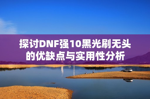 探讨DNF强10黑光刷无头的优缺点与实用性分析